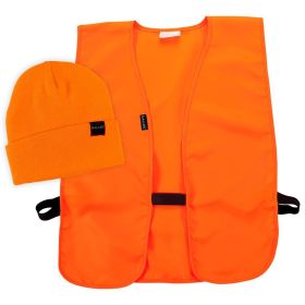 Allen Hunting Vest and Stocking Cap Combo M/XL Blaze Orange Allen Hunting Vest and Stocking Cap Combo M/XL Blaze Orange